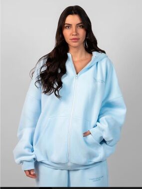 Comfrt pastel Zip Hoodie